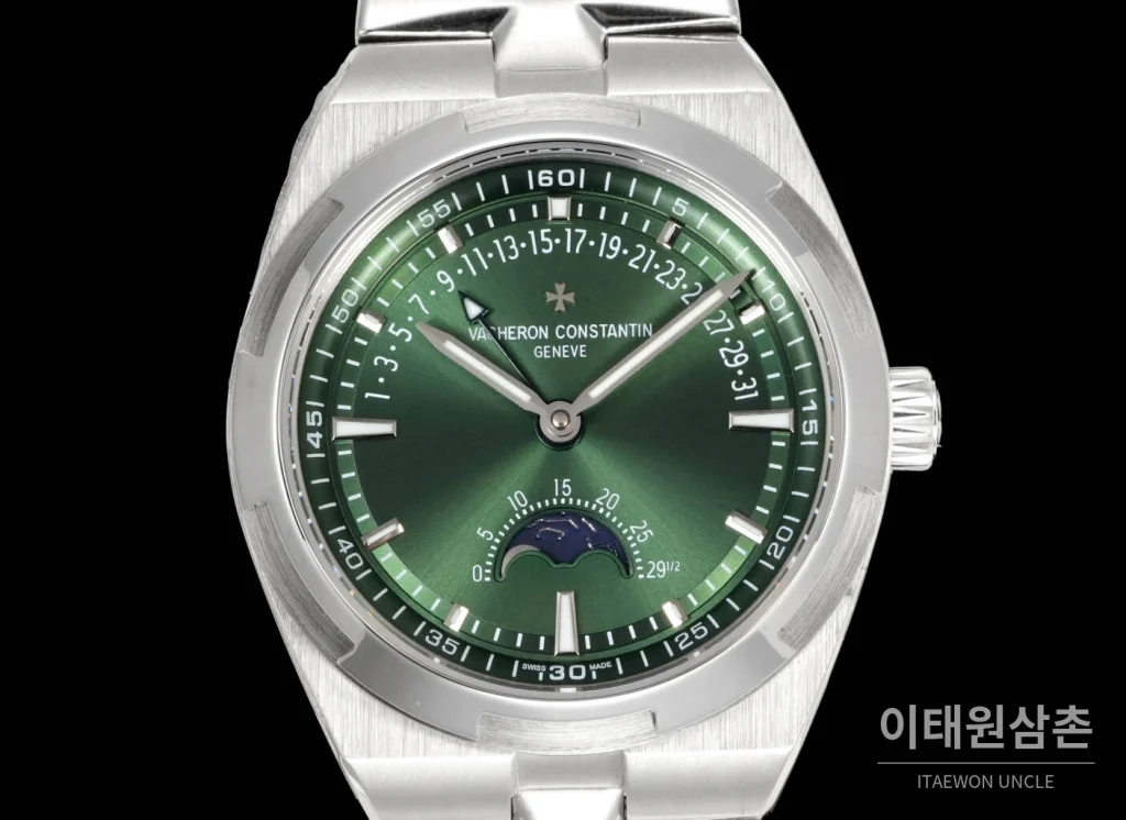 바쉐론콘스탄틴 오버시즈 레트로그레이드 데이트 오토매틱 41mm 블루 스틸 브레이슬릿 (3)