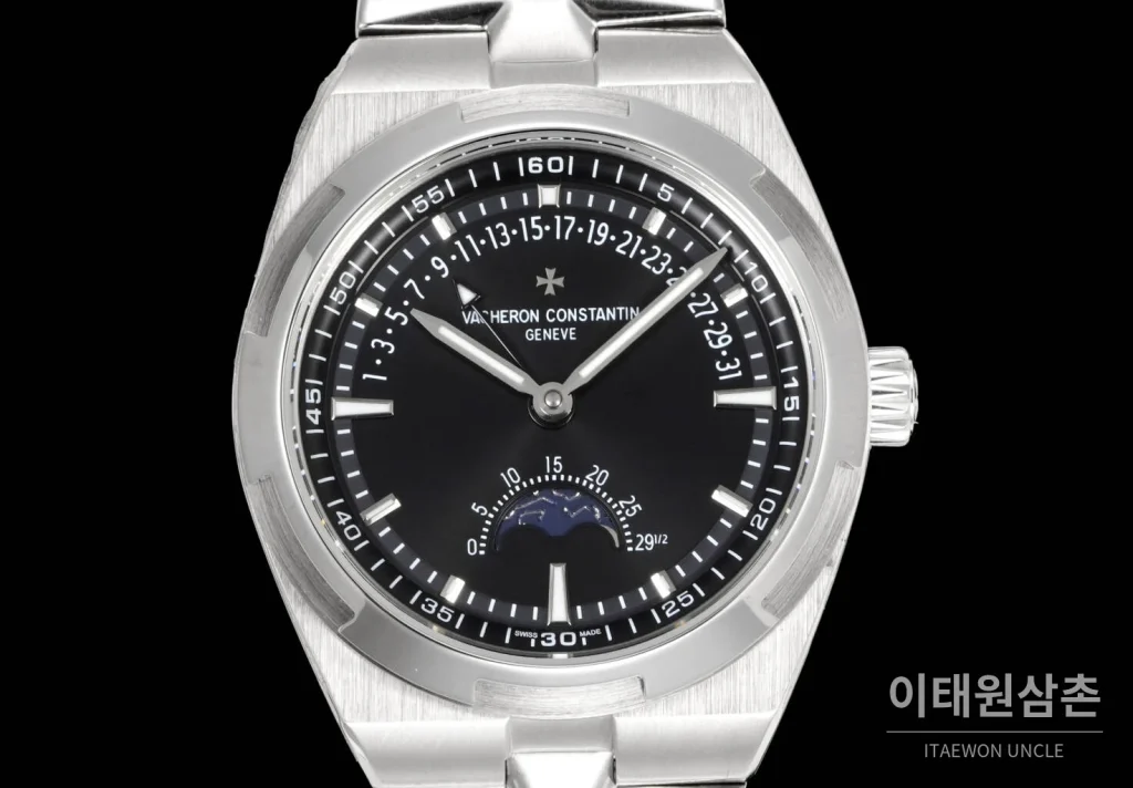 바쉐론콘스탄틴 오버시즈 레트로그레이드 데이트 오토매틱 41mm 블루 스틸 브레이슬릿 (4)