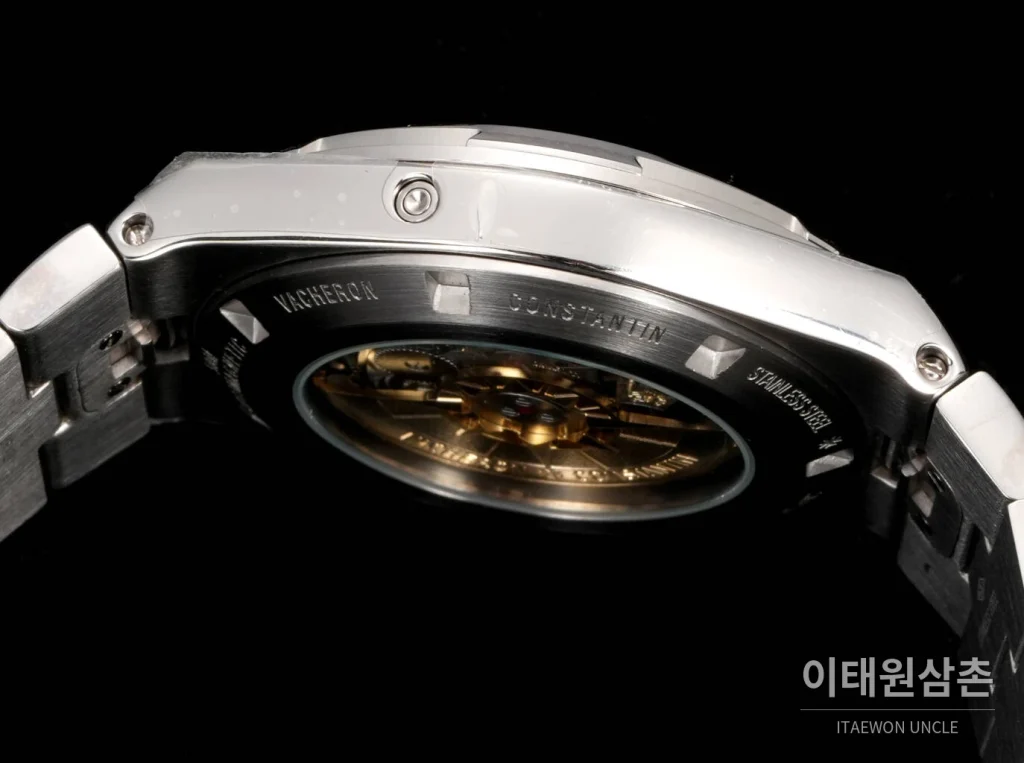 바쉐론콘스탄틴 오버시즈 레트로그레이드 데이트 오토매틱 41mm 블루 스틸 브레이슬릿 (4)