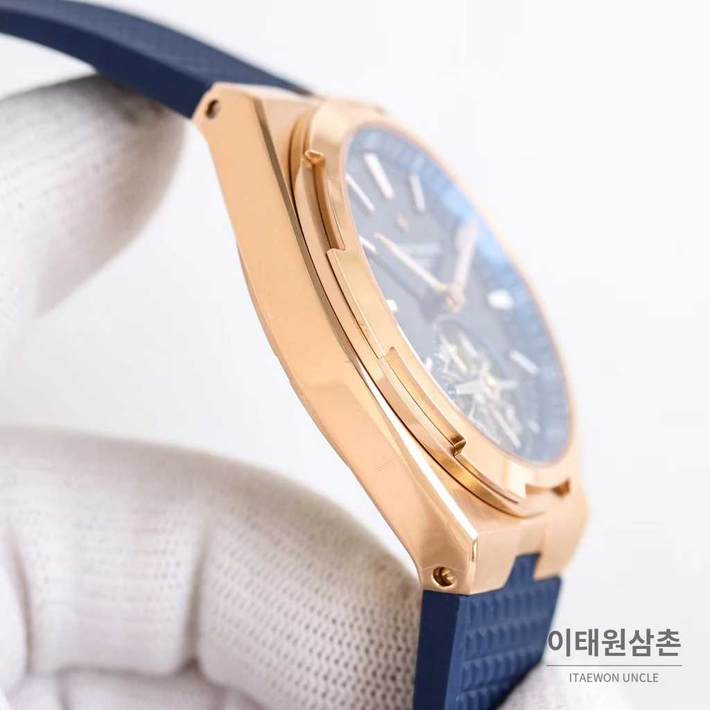 바쉐론콘스탄틴 오버시즈 스틸 블루다이얼 투르비용 오토매틱 42.5mm
