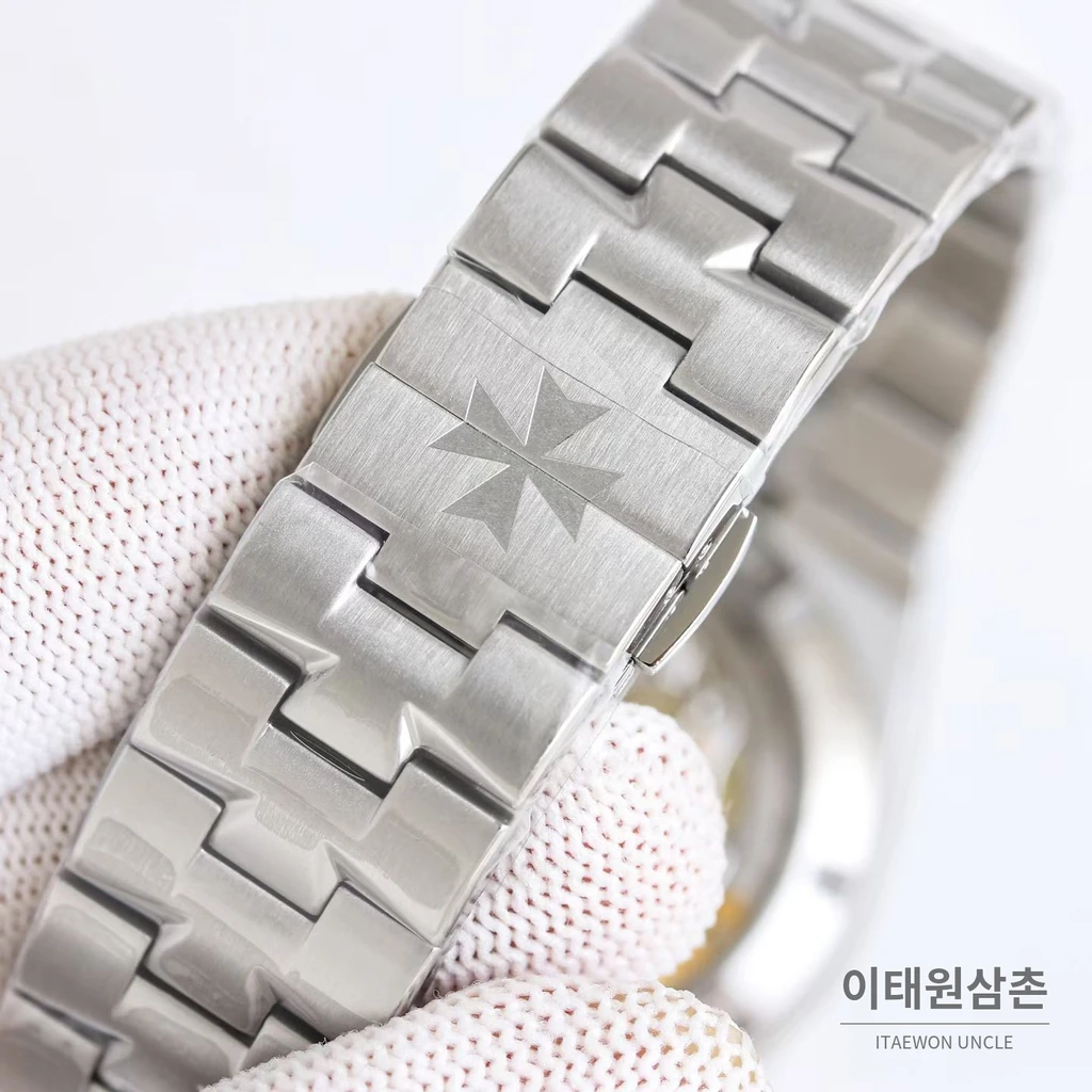 바쉐론콘스탄틴 오버시즈 스틸 블루다이얼 투르비용 스틸브레이슬릿 오토매틱 42.5mm