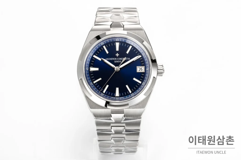 바쉐론콘스탄틴 오버시즈 스틸 선버스트 다이얼 오토매틱 41mm 4520V