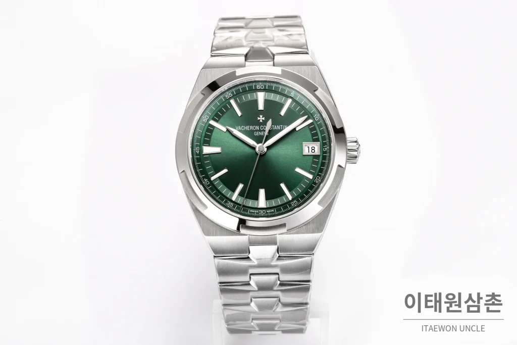 바쉐론콘스탄틴 오버시즈 스틸 선버스트 다이얼 오토매틱 41mm 4520V