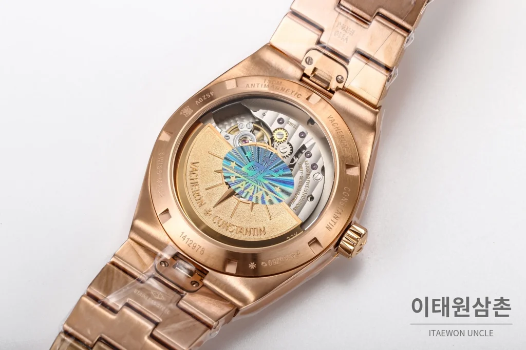 바쉐론콘스탄틴 오버시즈 스틸 선버스트 다이얼 오토매틱 41mm 4520V (2)