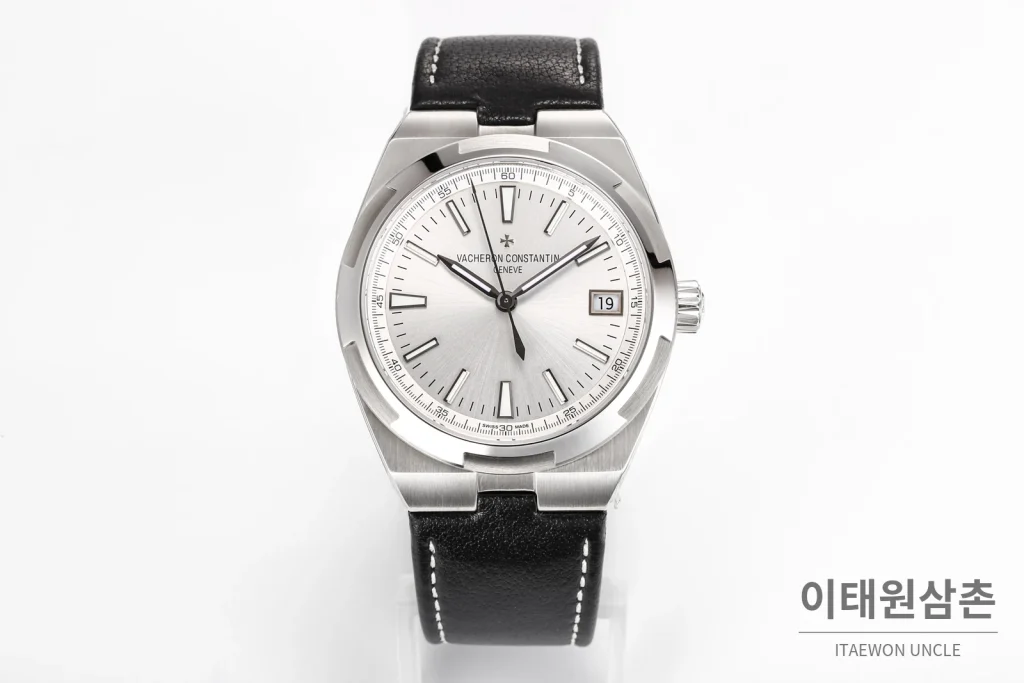 바쉐론콘스탄틴 오버시즈 스틸 선버스트 러버밴드 오토매틱 41mm 4520V