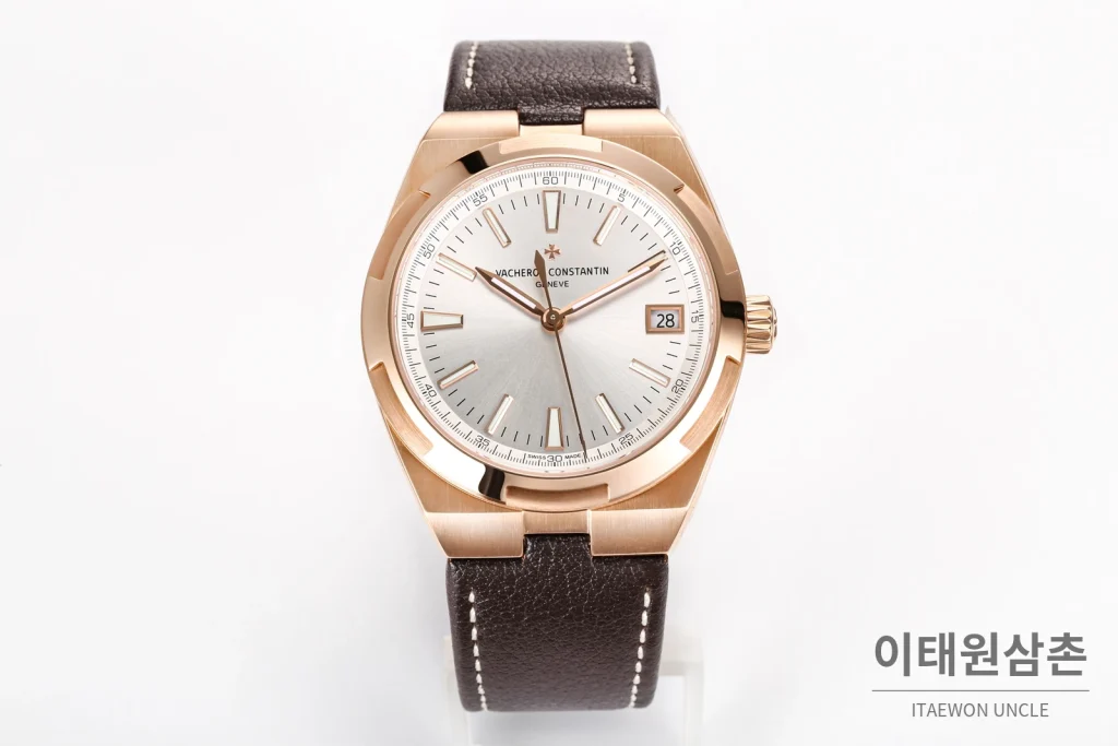 바쉐론콘스탄틴 오버시즈 스틸 선버스트 러버밴드 오토매틱 41mm 4520V (2)
