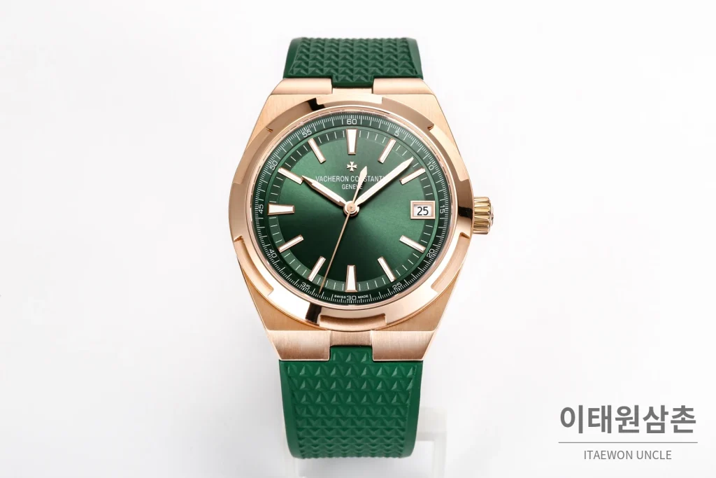 바쉐론콘스탄틴 오버시즈 스틸 선버스트 러버밴드 오토매틱 41mm 4520V (2)