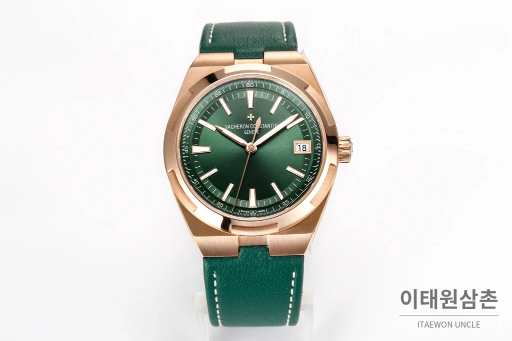 바쉐론콘스탄틴 오버시즈 스틸 선버스트 러버밴드 오토매틱 41mm 4520V (2)