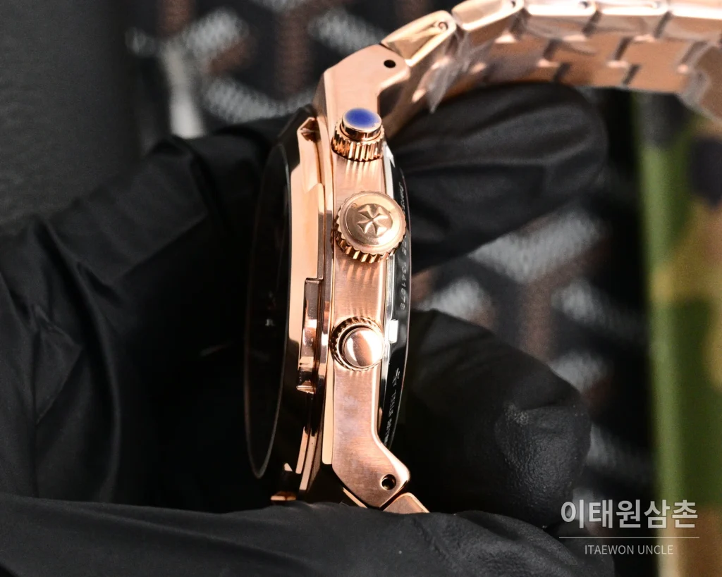 바쉐론콘스탄틴 오버시즈 투르비용 오토매틱 42.5mm 브라운 다이얼 로즈골드 브레이슬릿