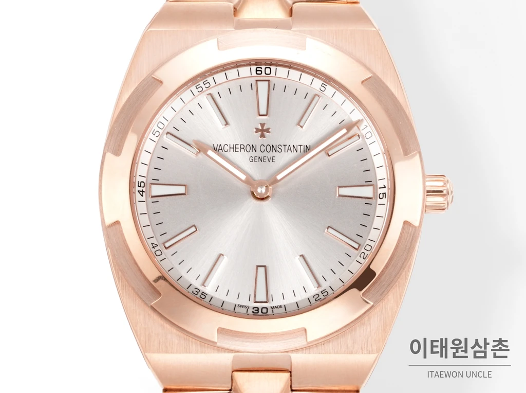바쉐론콘스탄틴 오버시즈 울트라 씬 950 플래티넘 실버다이얼 오토매틱 39.5mm