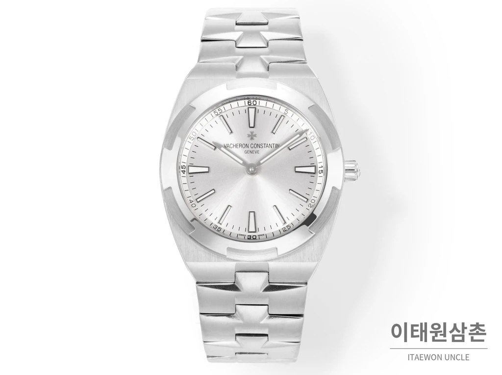 바쉐론콘스탄틴 오버시즈 울트라 씬 950 플래티넘 실버다이얼 오토매틱 39.5mm
