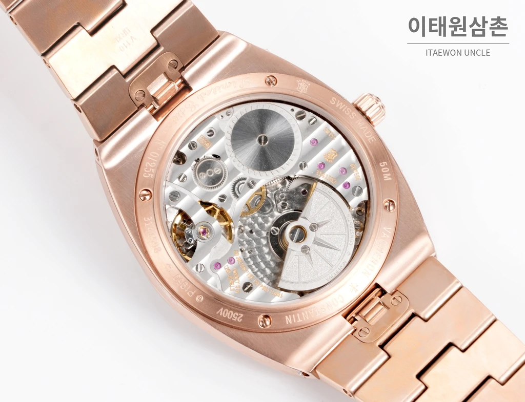 바쉐론콘스탄틴 오버시즈 울트라 씬 950 플래티넘 실버다이얼 오토매틱 39.5mm