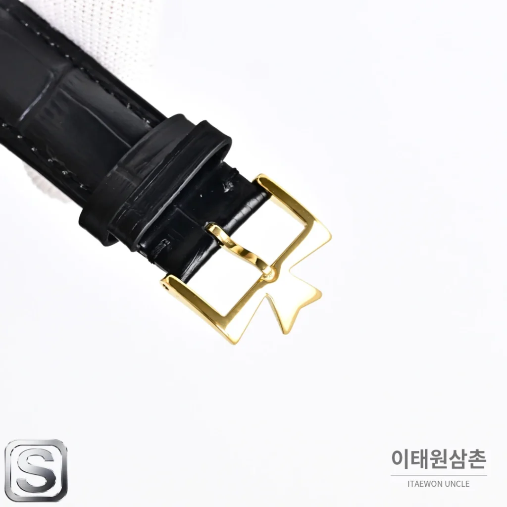 바쉐론콘스탄틴 패트리모니 오토매틱 40mm 화이트 다이얼 브라운 가죽 스트랩 로즈골드 베젤