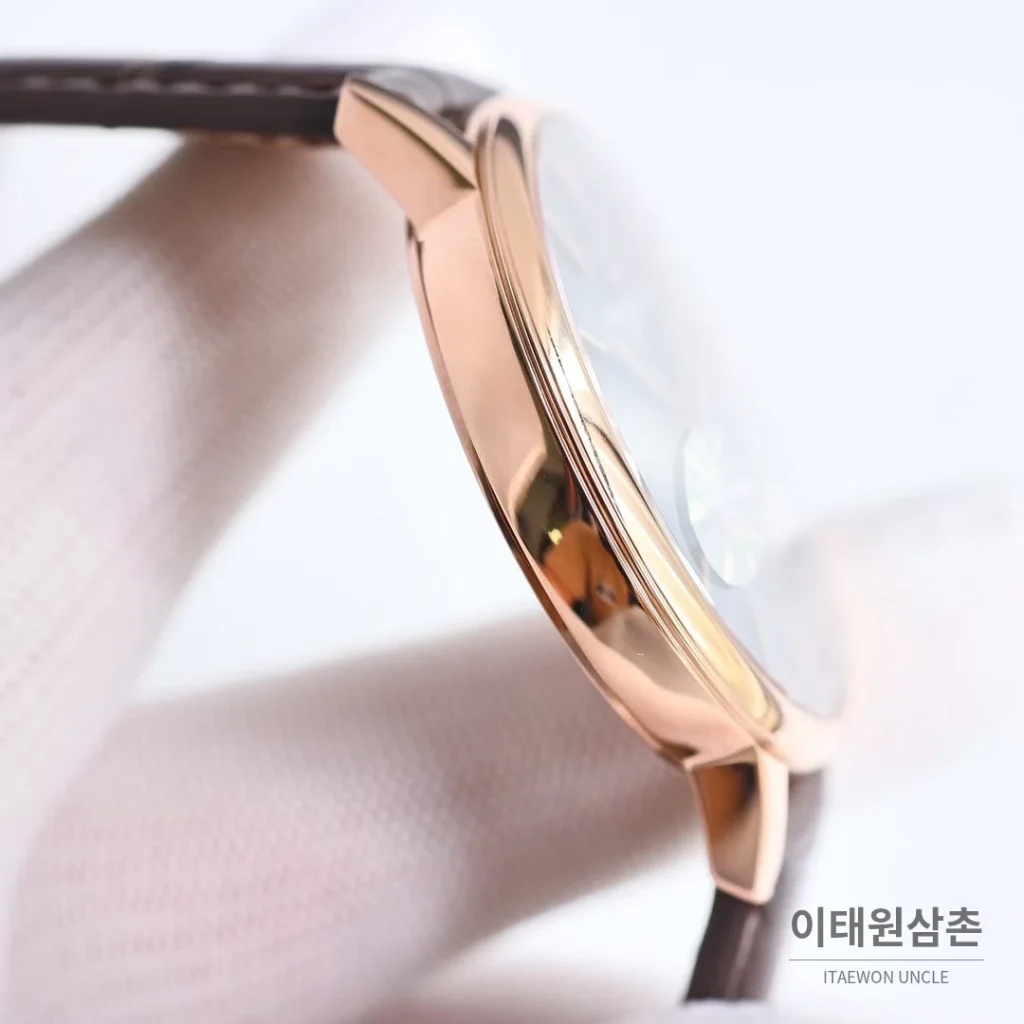 바쉐론콘스탄틴 패트리모니 셀프와인딩 데이트 오토매틱 40mm 85180 블랙 다이얼 브라운 가죽 스트랩 로즈골드 베젤