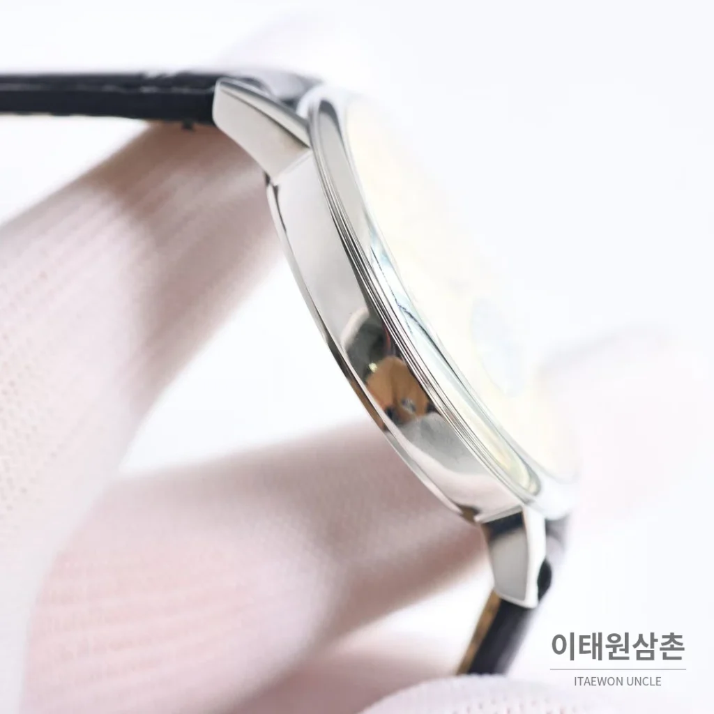 바쉐론콘스탄틴 패트리모니 셀프와인딩 데이트 오토매틱 40mm 85180 샴페인 다이얼 블랙 가죽 스트랩