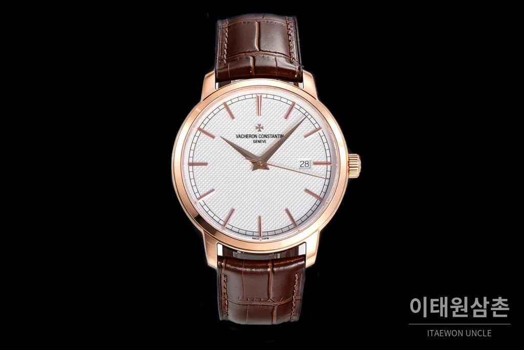바쉐론콘스탄틴 트래디셔널 18K 로즈골드 실버다이얼 오토매틱 40mm (2)