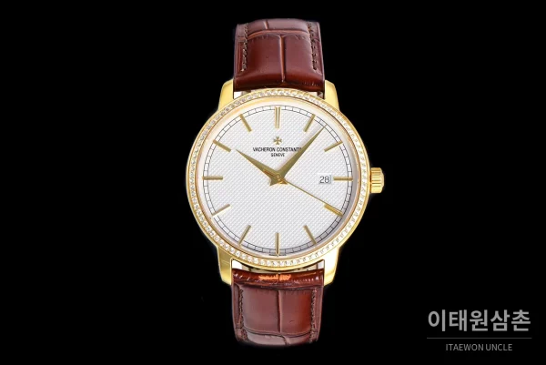 바쉐론콘스탄틴 트래디셔널 18K 옐로우골드 실버다이얼 오토매틱 40mm