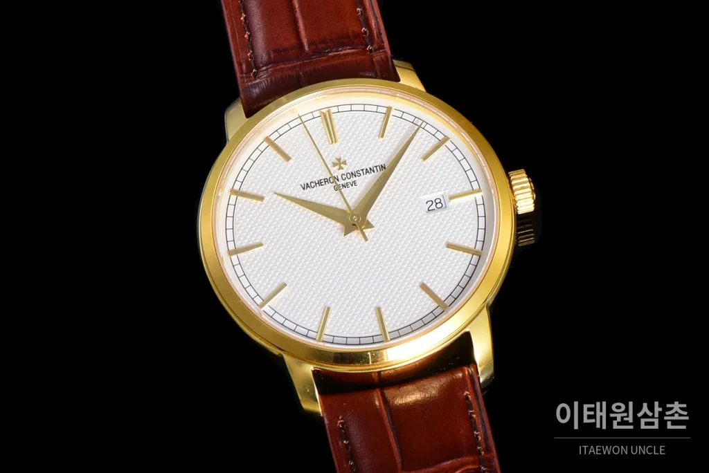 바쉐론콘스탄틴 트래디셔널 18K 옐로우골드 실버다이얼 오토매틱 40mm (2)