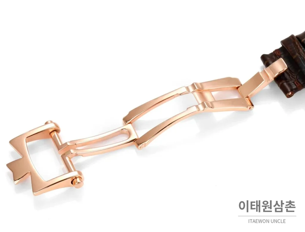 바쉐론콘스탄틴 트래디셔널 실버다이얼 투르비용 수동 시계 42mm 89000/000R-9655 블랙 가죽 스트랩