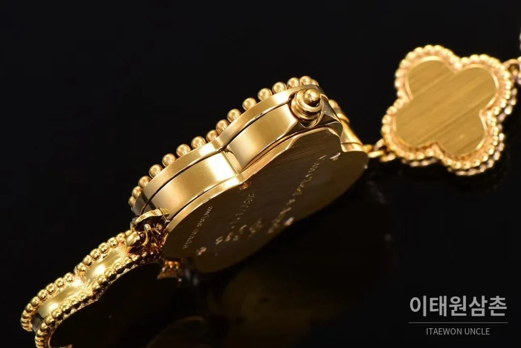 반클리프아펠 알함브라 자개다이얼 다이아 쿼츠 워치 27mm
