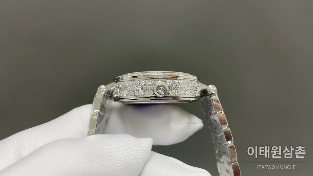 반클리프아펠 아펠 포에틱 컴플리케이션 다이아몬드 베젤 기계식 워치 38mm 골드 (2)