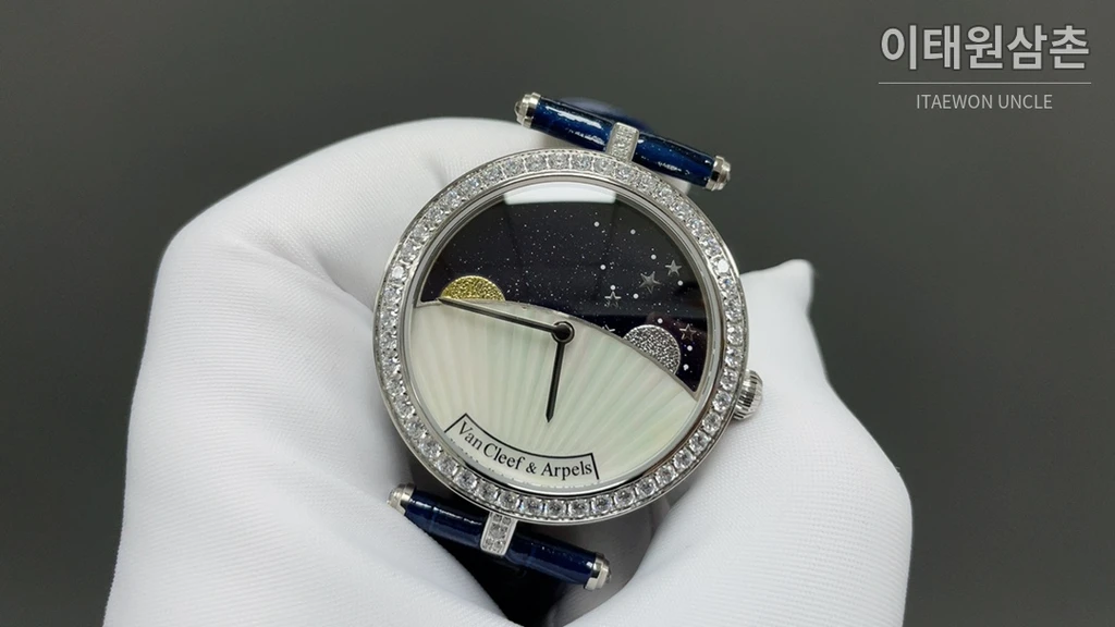 반클리프아펠 아펠 포에틱 컴플리케이션 다이아몬드 기계식 워치 38mm