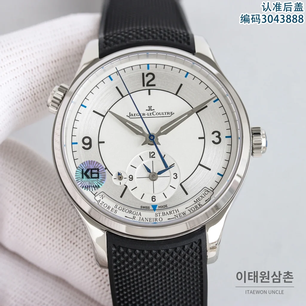 제니스 마스터 오토매틱 42mm 네이비 다이얼 블루 러버 스트랩 (2)